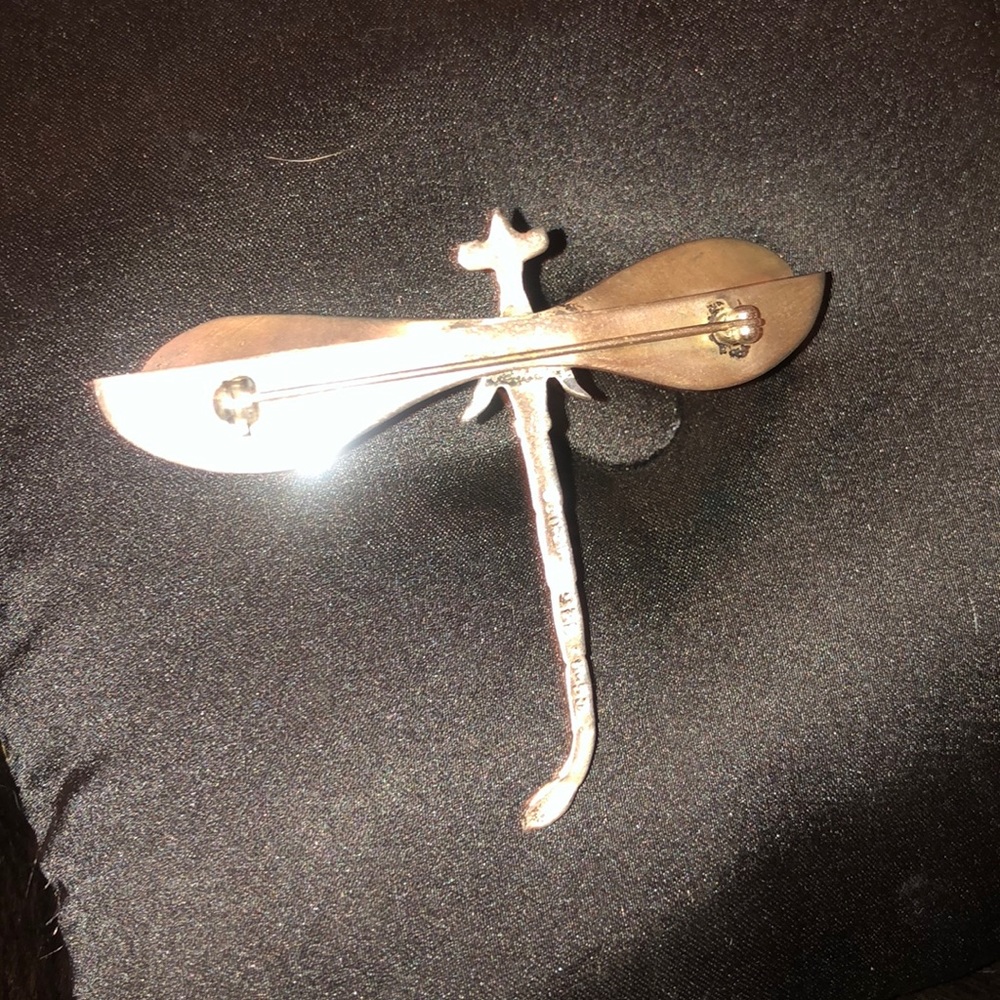 Real Silver Dragonfly Brooch - Picture 2 of 3